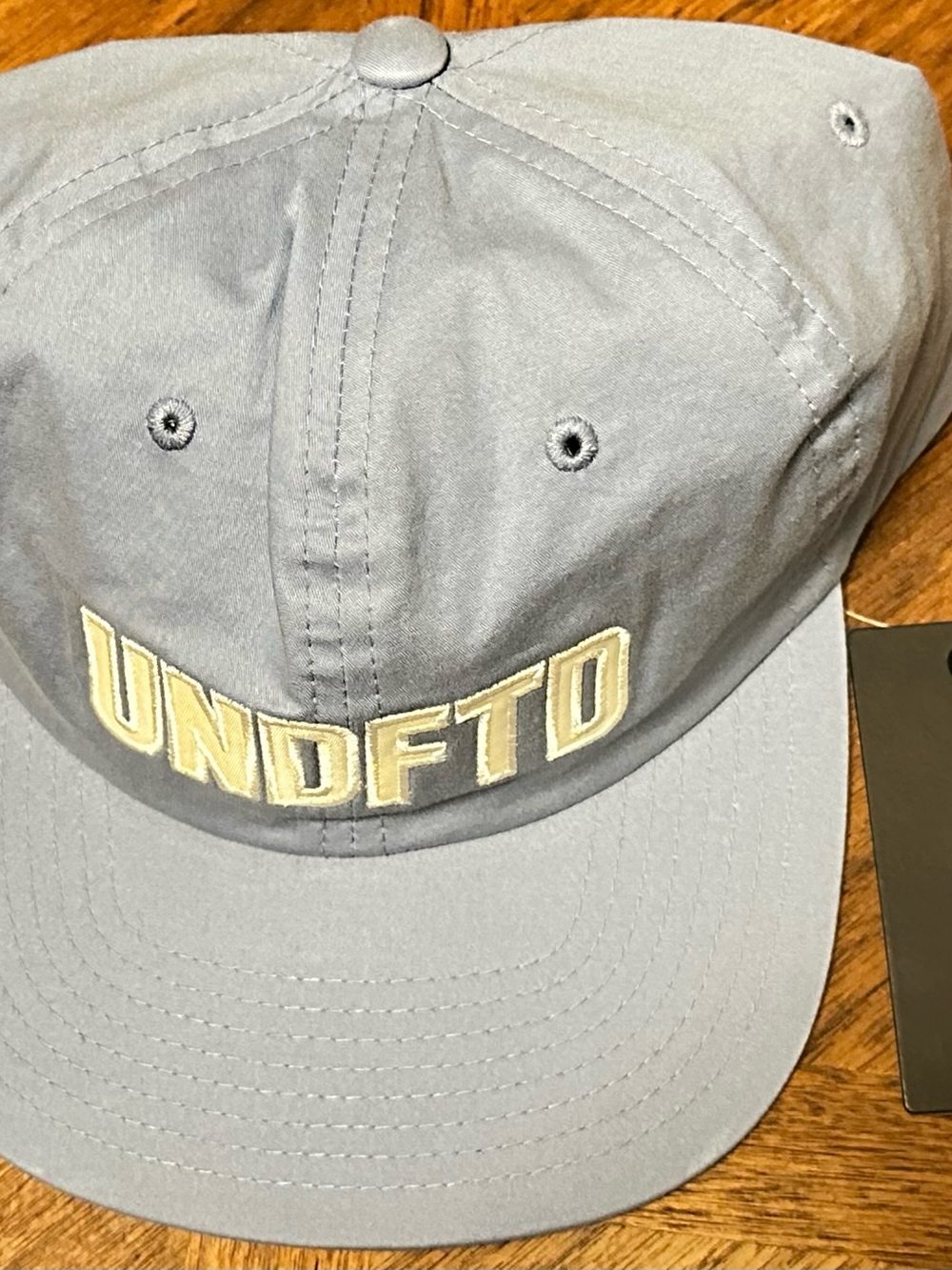 Undefeated Light baby blue Cap with White Embroidered Logo